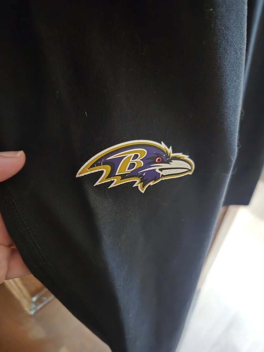 NFL NIKE Dri-fit  Baltimore Ravens Carpri Leggings, Women XL